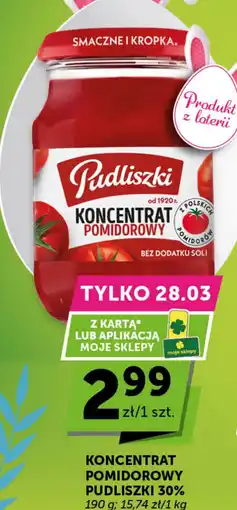 Groszek Pudliszki Koncentrat pomidorowy oferta