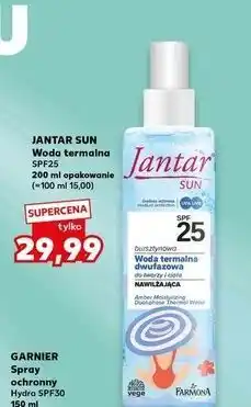 Kaufland Woda termalna dwufazowa do twarzy i ciała spf 25 Farmona Jantar Sun oferta