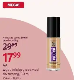 Rossmann AA, wypełniający podkład do twarzy oferta