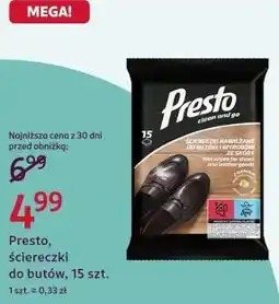 Rossmann Presto, ściereczki do butów, 15 szt oferta