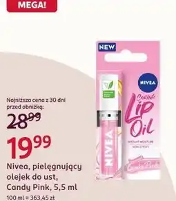 Rossmann Nivea, pielęgnujący olejek do ust, Candy Pink oferta