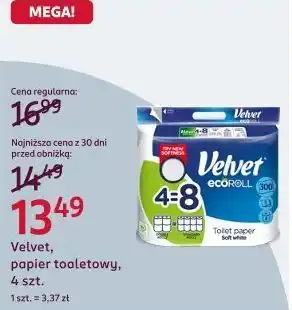 Rossmann Velvet, papier toaletowy, 4 szt oferta