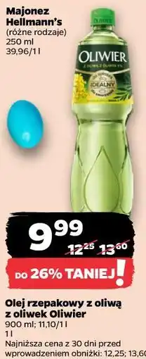 Netto Olej rzepakowy z oliwą z oliwek Oliwier oferta