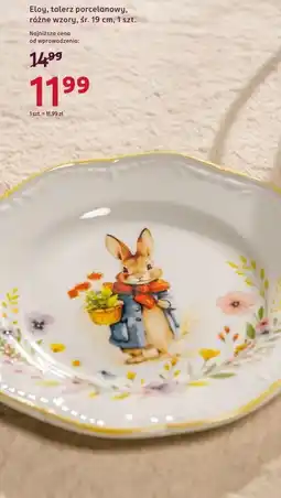 Rossmann Eloy, talerz porcelanowy, różne wzory, śr. 19 cm, 1 szt oferta