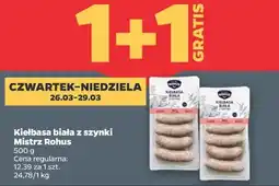 Netto Kiełbasa biała z szynki Mistrz Rohus oferta