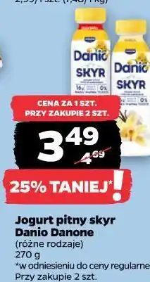 Netto Jogurt pitny skyr Danio Danone oferta