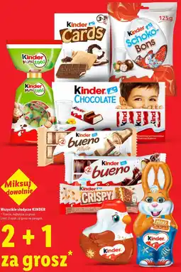 Lidl Słodycze KINDER oferta