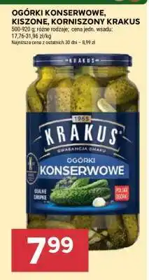 Stokrotka Market Ogórki konserwowe, kiszone, korniszony Krakus oferta