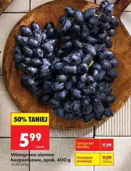 Biedronka Winogrono ciemne bezpestkowe opak . 400 g oferta