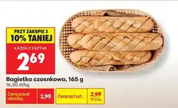 Biedronka Bagietka czosnkowa 165 g oferta