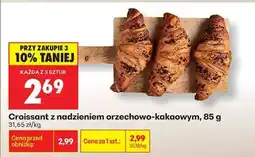 Biedronka Croissant z nadzieniem orzechowo kakaowym , 85 g oferta