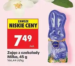 Biedronka Zając z czekolady Milka 45 g oferta