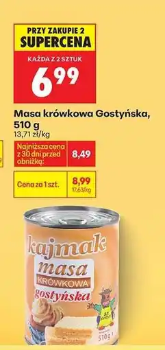 Biedronka Masa krówkowa Gostyńska, 510 g oferta