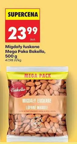 Biedronka Migdały łuskane Mega Paka Bakello, 500 g oferta