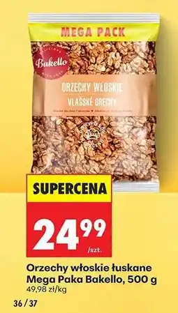 Biedronka Orzechy włoskie łuskane Mega Paka Bakello, 500 g oferta