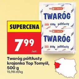 Biedronka Twaróg półtłusty krajanka Top Tomyśl, 500 g oferta