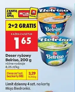 Biedronka Deser ryżowy Belriso, 200 g oferta