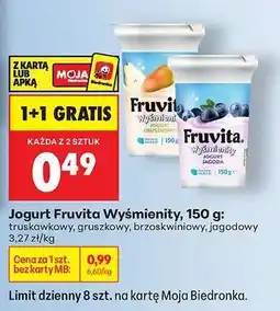 Biedronka Jogurt Fruvita Wyśmienity, 150 g oferta