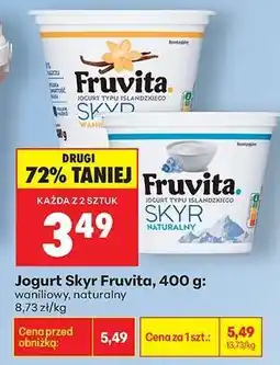 Biedronka Jogurt Skyr Fruvita, 400 g oferta