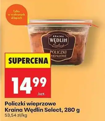 Biedronka Policzki wieprzowe Kraina Wędlin Select, 280 g oferta