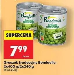 Biedronka Groszek tradycyjny Bonduelle 2x400 g 2x240 g oferta