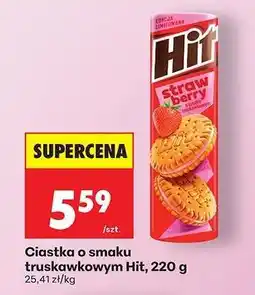 Biedronka Ciastka o smaku truskawkowym Hit, 220 g oferta