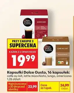 Biedronka Kapsułki Dolce Gusto, 16 kapsułek oferta