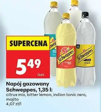 Biedronka Napój gazowany Schweppes, 1,35 l oferta