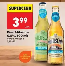Biedronka Piwo Miłosław 0,0%, 500 ml oferta