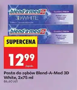 Biedronka Pasta do zębów blend-a-med 3D White, 2x75 ml oferta