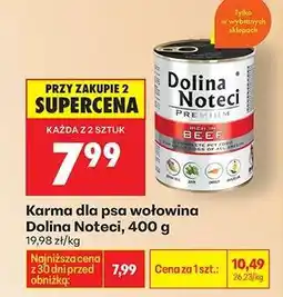 Biedronka Karma dla psa wołowina Dolina Noteci, 400 g oferta