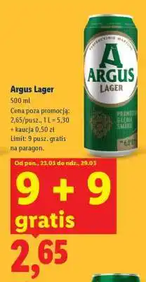 Lidl Argus Lager oferta