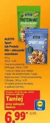 Lidl Alesto Sport lub Protein Mix – mieszanki orzechowe oferta