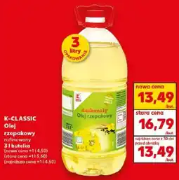 Kaufland K-CLASSIC Olej rzepakowy rafinowany oferta