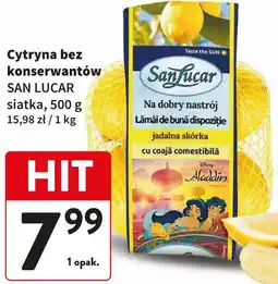 Intermarche Cytryna bez konserwant3w SAN LUCAR siatka oferta
