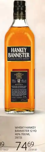 Selgros Whisky Hankey Bannister oferta