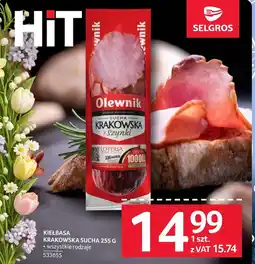 Selgros Kiełbasa Olewnik oferta