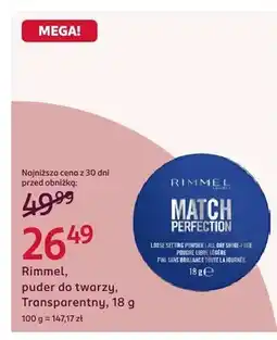 Rossmann Puder do twarzy Transparentny oferta