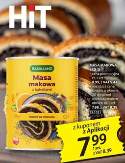 Selgros Masa makowa Bakalland oferta
