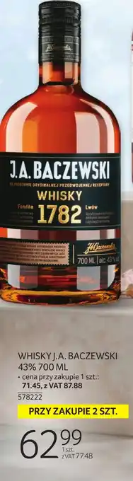 Selgros Whisky J.A. Baczewski oferta