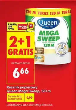 Biedronka Ręcznik papierowy Mega Sweep 2+1 GRATIS oferta
