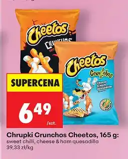 Biedronka Chrupki Crunchos cheese & ham quesadilla oferta
