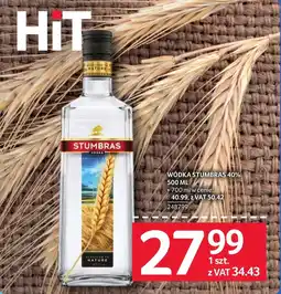 Selgros Wódka Stumbras oferta