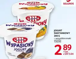 Selgros Jogurt śmietankowy Selgros oferta