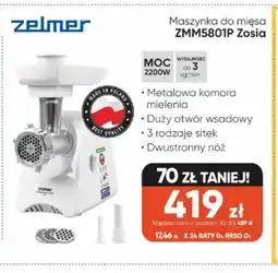 Max Elektro Maszynka do mięsa Zelmer ZMM5801P Zosia oferta