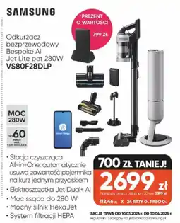 Max Elektro Samsung Odkurzacz Bespoke AI Jet Lite pet oferta