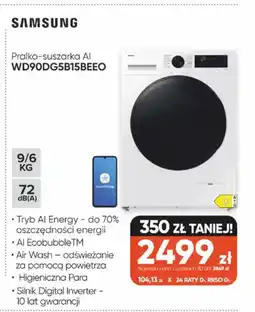 Max Elektro SAMSUNG Pralko-suszarka AI WD90DG5B15BEEO oferta