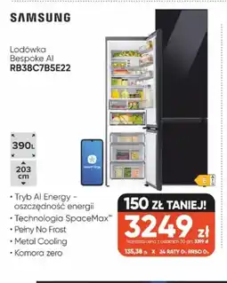 Max Elektro Samsung Lodówka Bespoke AI RB38C7B5E22 oferta