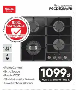 Max Elektro Amica Płyta gazowa PGCD6121ApFB oferta