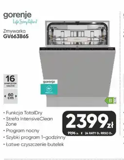 Max Elektro Gorenje Zmywarka GV663B65 oferta
